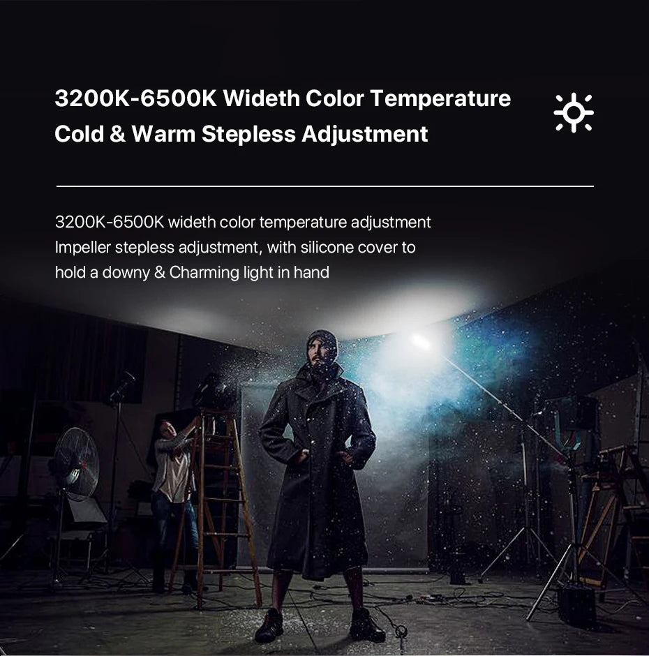 Ulanzi VIJIM VL120 Led Video Light 3200-6500K With Diffuser RGB Effect Camera Light Vlog Fill Light Photography Studio Lamp