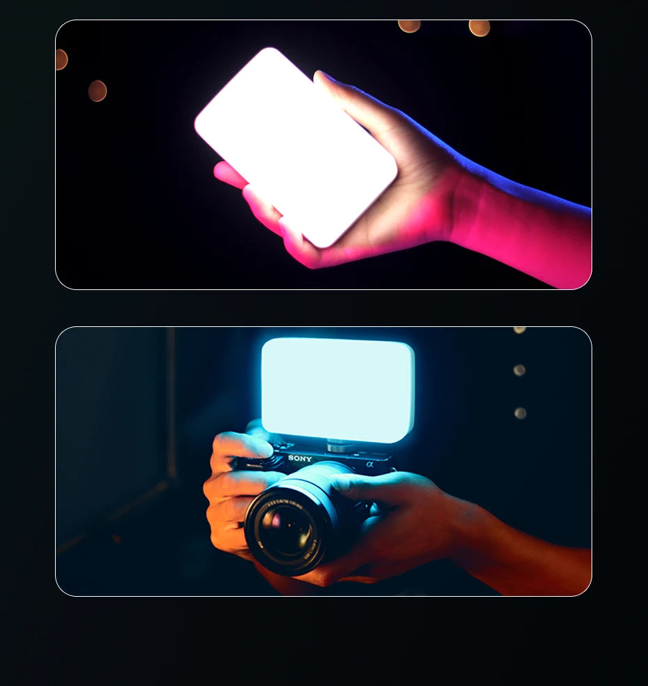 Ulanzi VIJIM VL120 Led Video Light 3200-6500K With Diffuser RGB Effect Camera Light Vlog Fill Light Photography Studio Lamp