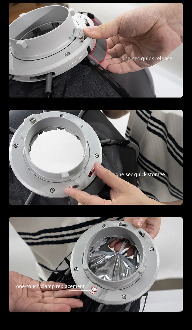 TRIOPO K3 Series 55cm 65cm 90cm 120cm Quick-Setup Octagon Softbox Bowens Mount for Godox Aputure Sokani Studio LED Video Light