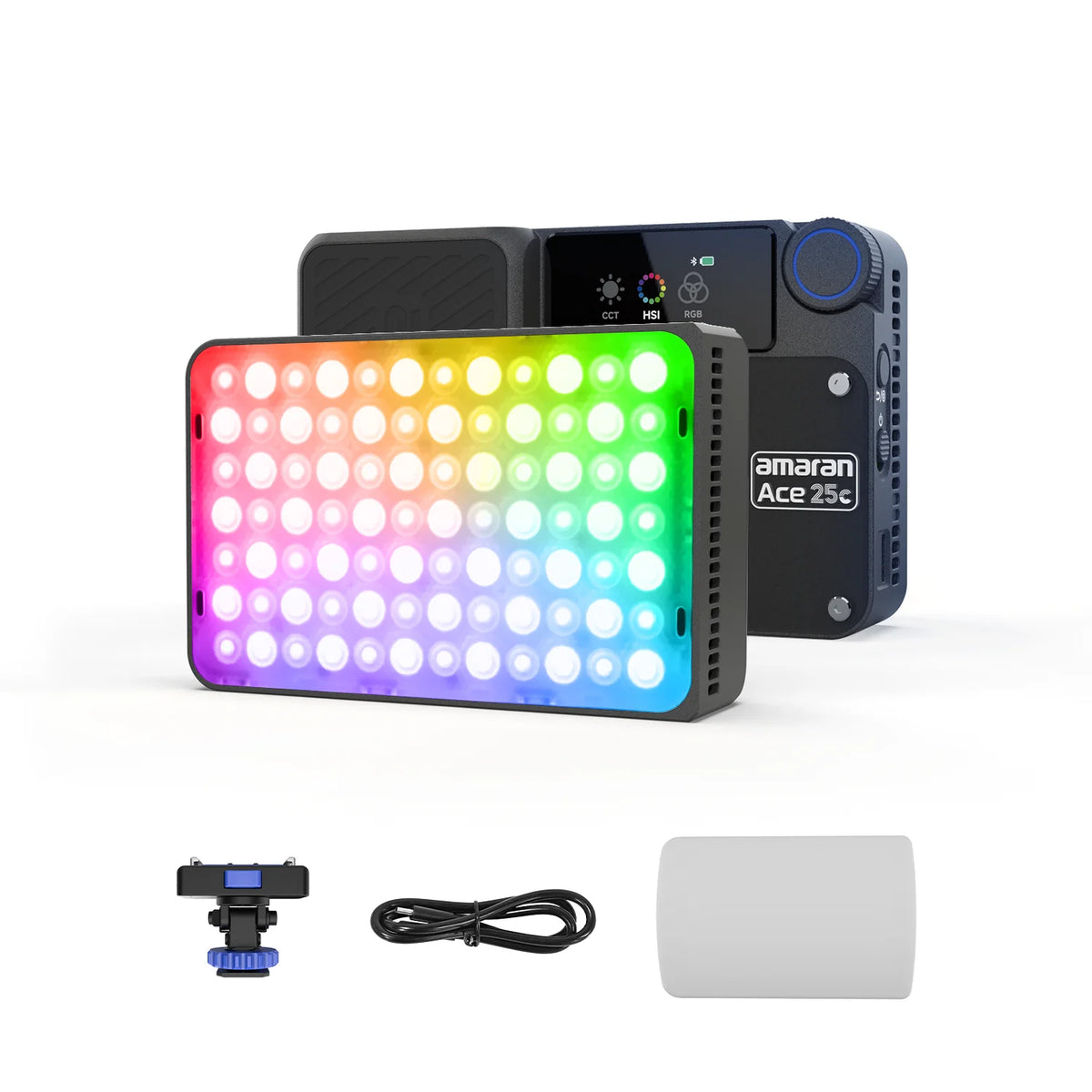 amaran Ace 25c Kit Full Color Compact LED Mini On-camera Light 2300K-10000K One-second Setup with the Amaran Ace Lock by Aputure