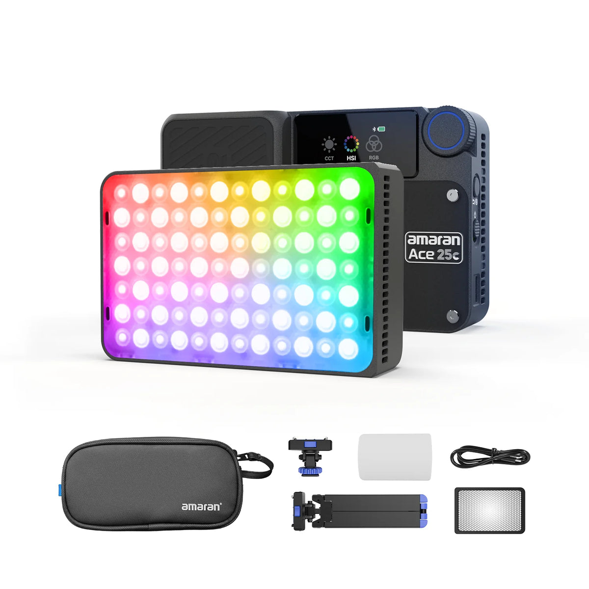 amaran Ace 25c Kit Full Color Compact LED Mini On-camera Light 2300K-10000K One-second Setup with the Amaran Ace Lock by Aputure