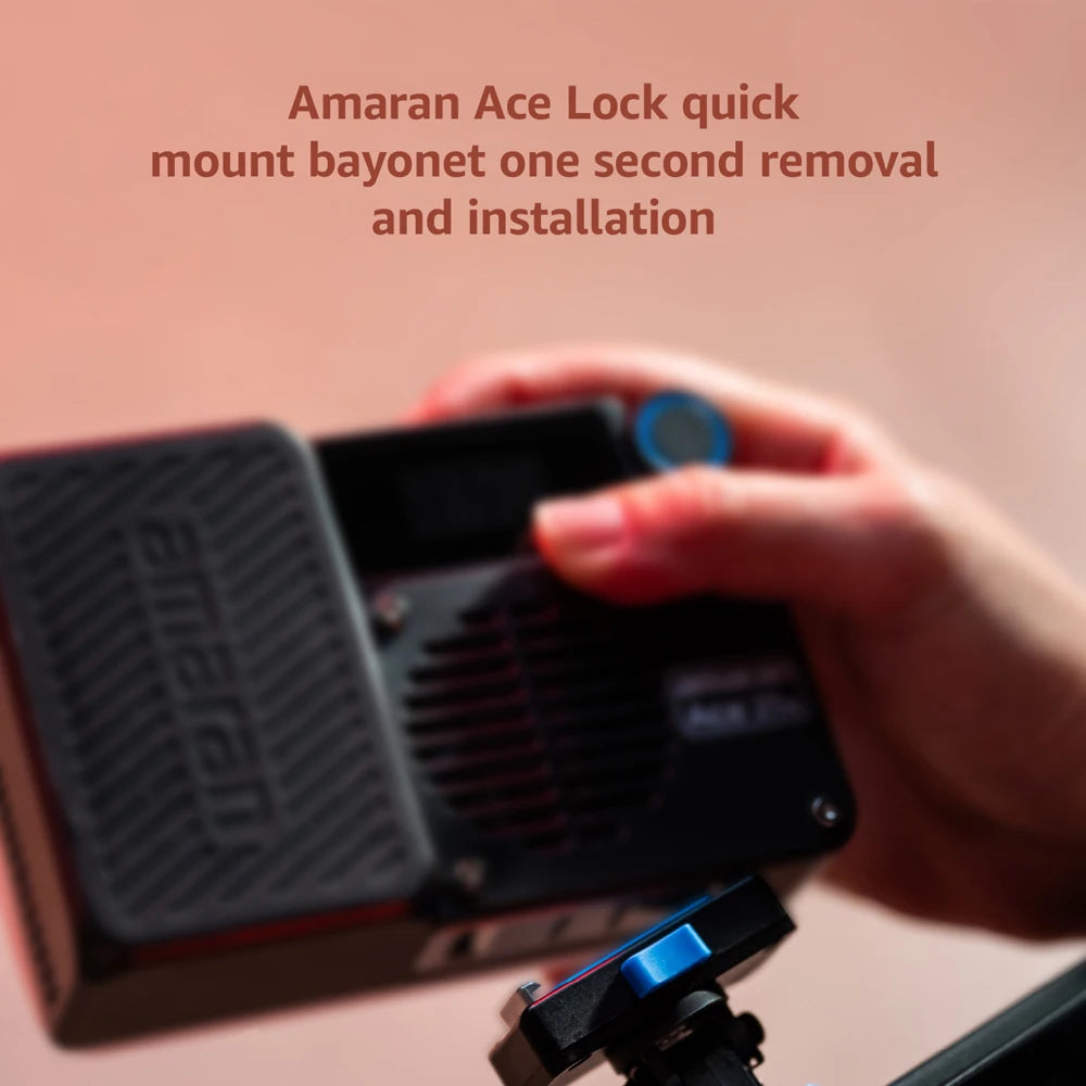 amaran Ace 25c Kit Full Color Compact LED Mini On-camera Light 2300K-10000K One-second Setup with the Amaran Ace Lock by Aputure