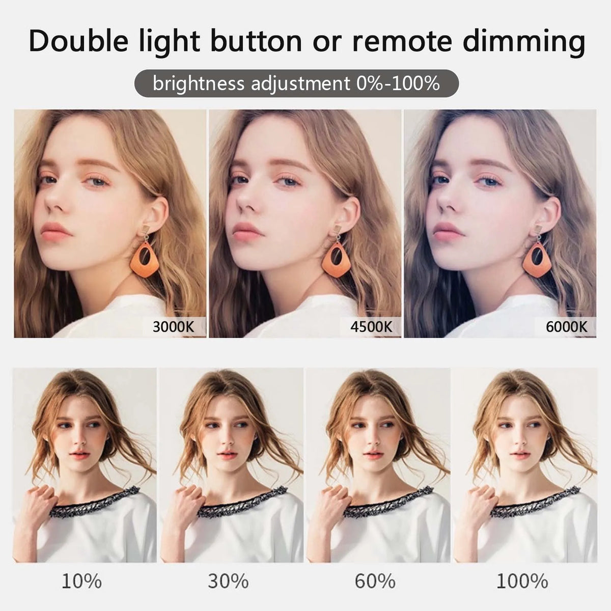 LED Clip Video Light Portable Photography On-Camera 3000K-6000K Bi-Color Lighting Cold Shoe For DSLR Camera Camcorder Gopro Vlog