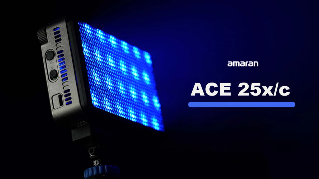 amaran Ace 25c Kit Full Color Compact LED Mini On-camera Light 2300K-10000K One-second Setup with the Amaran Ace Lock by Aputure