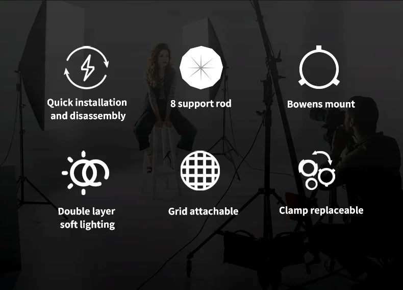 TRIOPO K3 Series 55cm 65cm 90cm 120cm Quick-Setup Octagon Softbox Bowens Mount for Godox Aputure Sokani Studio LED Video Light