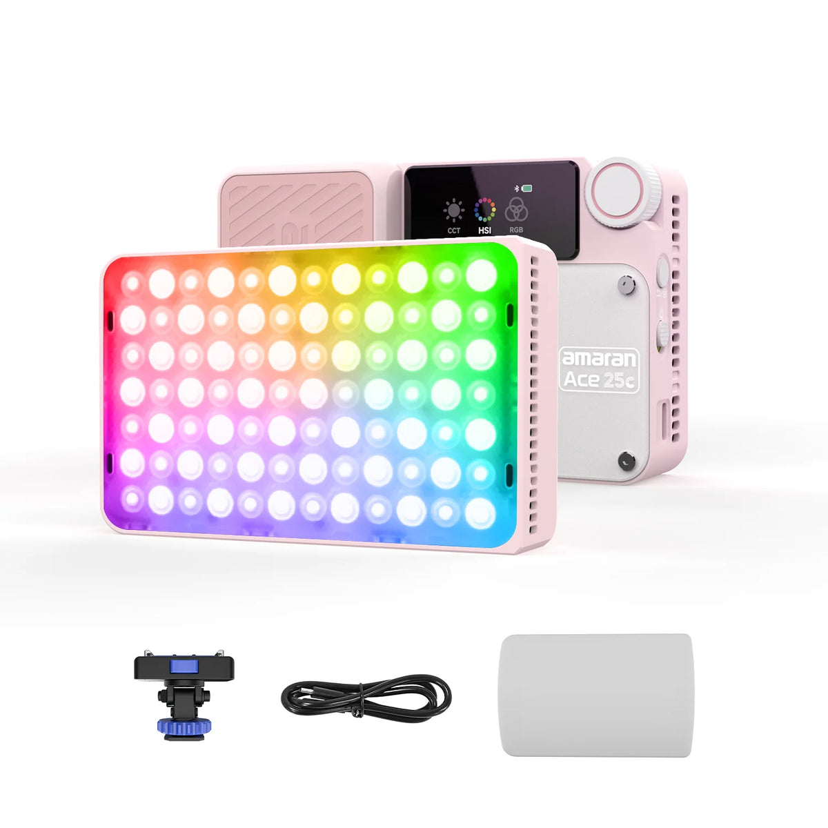 amaran Ace 25c Kit Full Color Compact LED Mini On-camera Light 2300K-10000K One-second Setup with the Amaran Ace Lock by Aputure