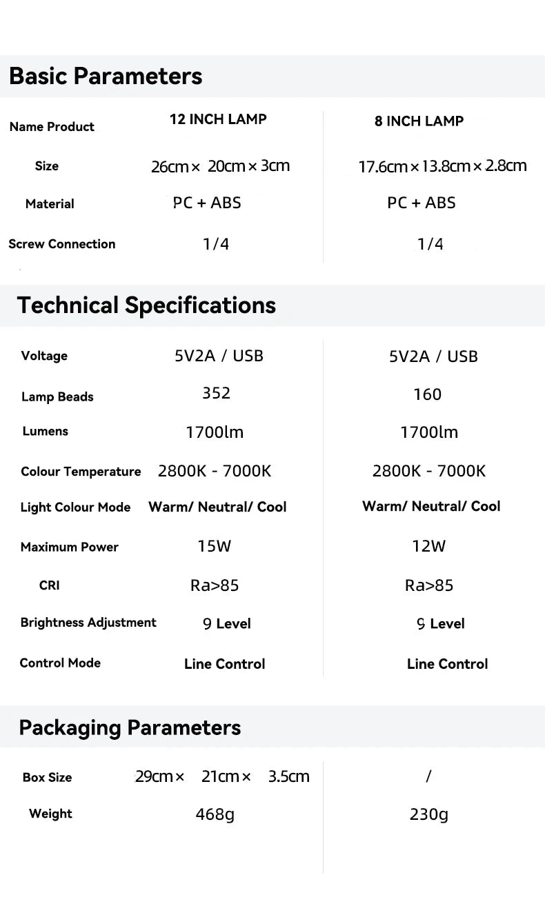 LED Video Light Dimmable Photography Continuous Lighting Adjustable Tripod Stand Portable Fill Light for Photo Studio Shooting